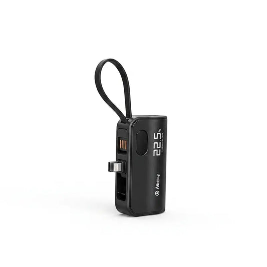 Aikeing 5000mAh Li-Ion Portable Battery Pack, 22.5W PD Fast Charging, Compact 3-Port Charger with Digital Display, USB Type-C Multi-Device Travel Accessory, Essential for Back-to-School